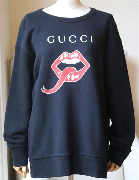 gucci sweater with mouth print|Gucci sweatshirt women's.